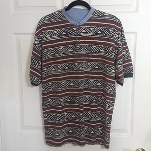 90s three button mens shirt